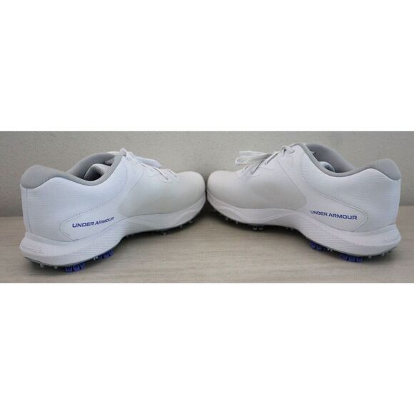 Under Armour Women's Sz 9.5 White UA Charged Breathe 2 Spiked Golf Shoes - Picture 8 of 11